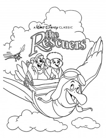 The Rescuers | Disney coloring pages, Cartoon coloring pages, Coloring pages