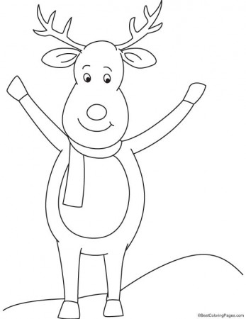Caribou coloring page | Download Free Caribou coloring page for kids | Best Coloring  Pages