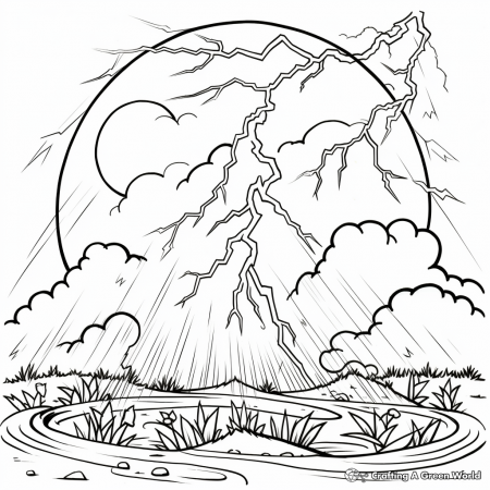 Thunderstorm Coloring Pages - Free ...