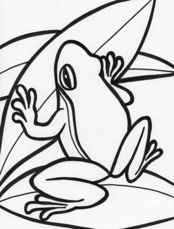 New Coloring Page: Free Printable Frog Coloring Pages For Kids ...