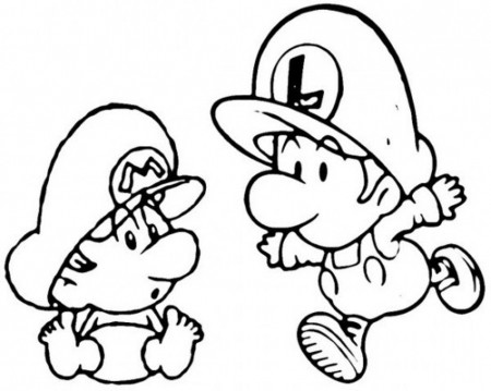 Baby Mario And Peach Coloring Pages - Coloring Pages For All Ages