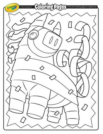 Cinco de Mayo Piñata Coloring Page | crayola.com
