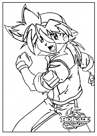 Beyblade coloring for kids - Beyblade Kids Coloring Pages