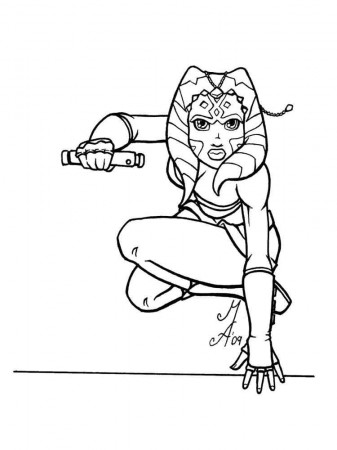 Ahsoka Coloring Page - Free Printable Coloring Pages for Kids