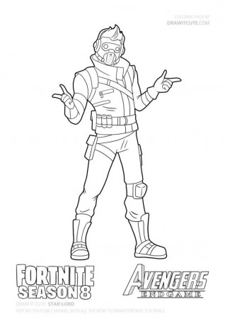 How to draw Star-Lord | Kolorowanki