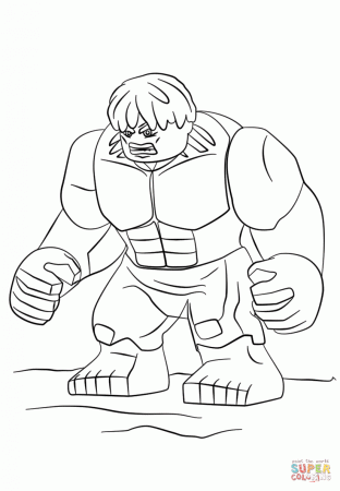 Lego Hulk coloring page | Free Printable Coloring Pages