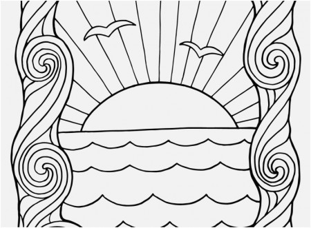 Sunset Coloring Pages Pictures Luxury Sunset Coloring Pages ...