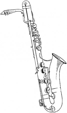 Baritone Saxophone Bari Sax Clip Art free image