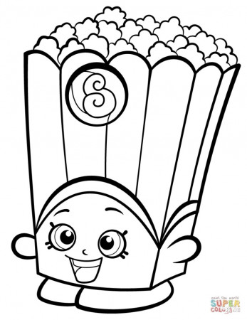 Shopkin Coloring Pages Free Printable Strawbarry Staggering ...