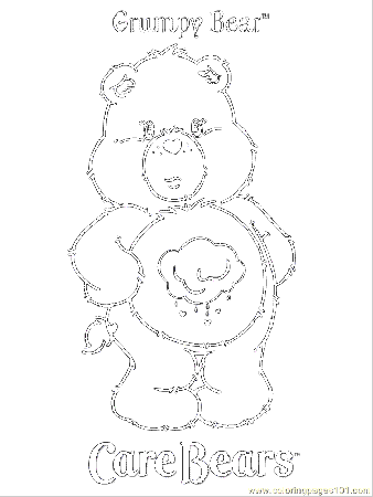 grumpy carebear Colouring Pages