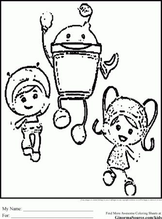 Team Umizoomi Coloring Pages 1 GINORMAsource Kids 14147 