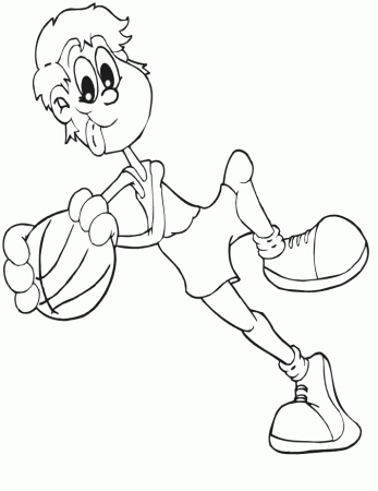 Basketball Coloring Sheet | Coloring Pages For Kids | Kids 