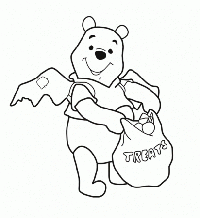 transmissionpress: Halloween Pooh Treat Coloring Pages
