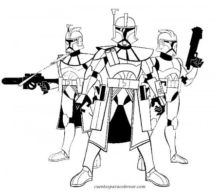 star wars the clone capitain rex Coloriage
