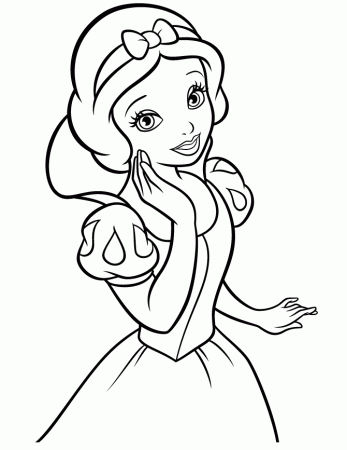 Download Snow White Disney Easy Girl Coloring Pages Or Print Snow 