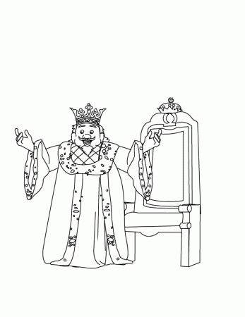 Coloring Pages - Happy King