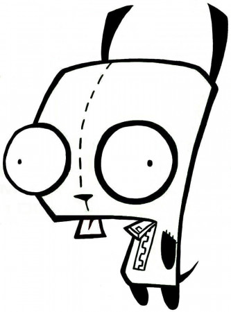 Invader Zim - GIR Lineart by TheAnimefreak69 on deviantART