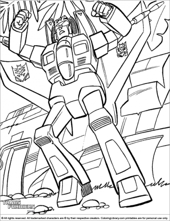 Disclaimer Earnings Transformers Coloring Pages 567 X 625 28 Kb 