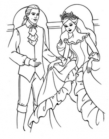 BARBIE COLORING PAGES