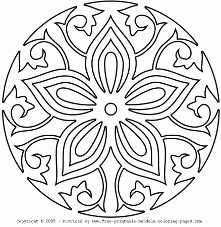 Mandala Coloring: free-printable-mandala-coloring-pages.com 2