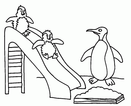 Penguin-Coloring-Pages | COLORING WS