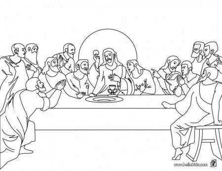 The Last Supper coloring page | Christianity for kids