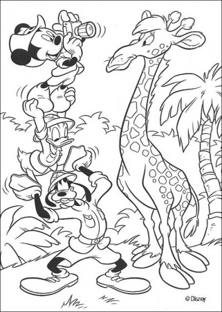 Mickey Mouse coloring pages - Mickey Mouse, Donald Duck, Goofy 