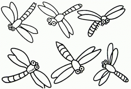Download Simple Dragonfly Animal Coloring Page Or Print Simple 