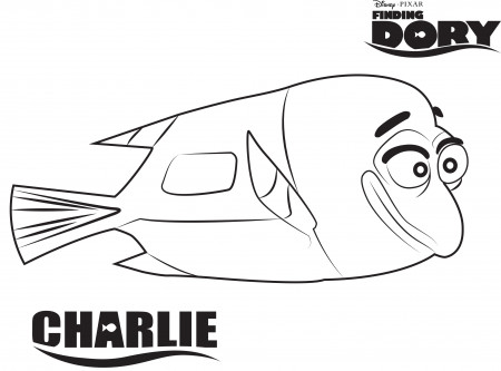 Charlie - Finding Dory Coloring Page