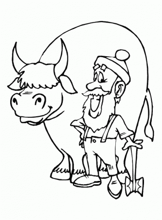 Tall Tale Coloring Page