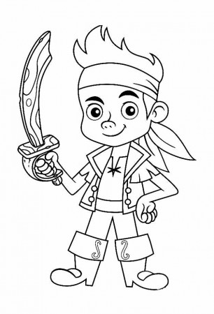 Jake and the pirates to color for kids - Jake and the pirates Kids Coloring  Pages