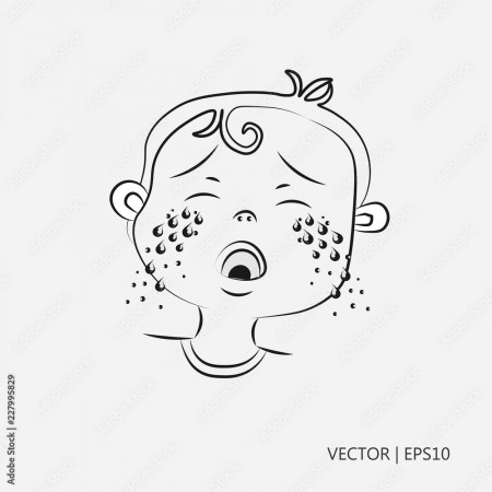 Vector illustration: Crying and screaming boy. Little boy. Tears flowing  down the cheek. Drawings for children, coloring pages Stock Vector | Adobe  Stock