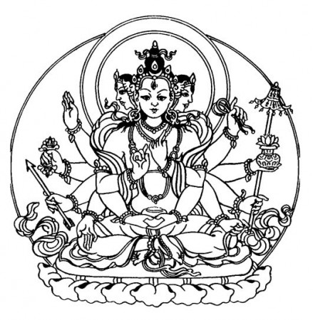 Drawing Hindu Mythology: Buddha #89544 (Gods and Goddesses) – Printable coloring  pages