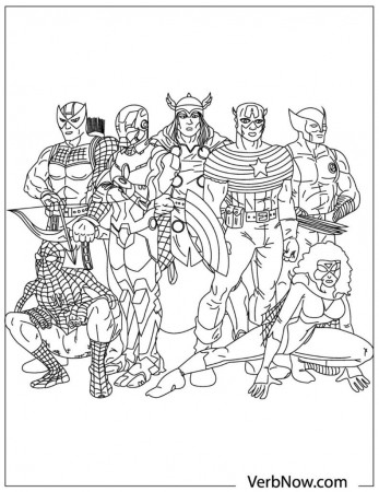 Free AVENGERS Coloring Pages Your Kids Will Love (Download PDFs) - VerbNow