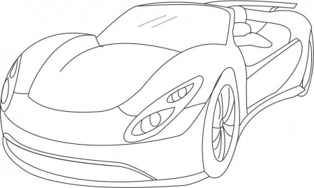 Super car 2 coloring printable page for kids