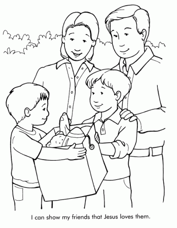 Show the Love of Jesus Coloring Page | Sermons4Kids