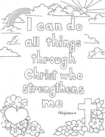 Adult Coloring Page: Religious Quotes Coloring Pages Adult ...