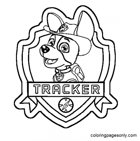 Printable Tracker Paw Patrol Coloring Pages - Tracker Paw Patrol Coloring  Pages - Coloring Pages For Kids And Adults