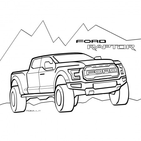 Kids Won't Leave You Alone? Have Them Color These Ford F-150 Raptors and  Mustangs