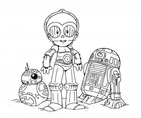 Star Wars: The Last Jedi cute coloring pages - YouLoveIt.com