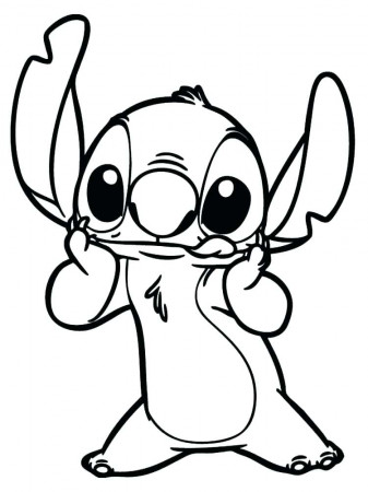 Hungry Stitch Coloring Page - Free Printable Coloring Pages for Kids