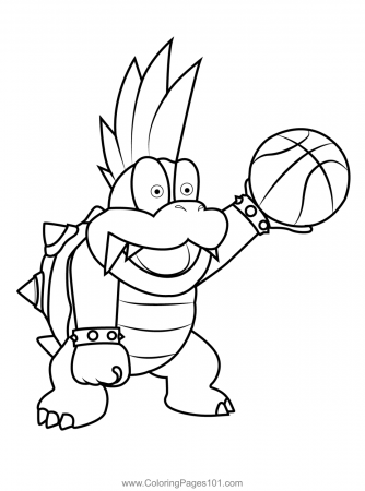 Kevin Koopalings Coloring Page for Kids - Free Koopalings Printable Coloring  Pages Online for Kids - ColoringPages101.com | Coloring Pages for Kids
