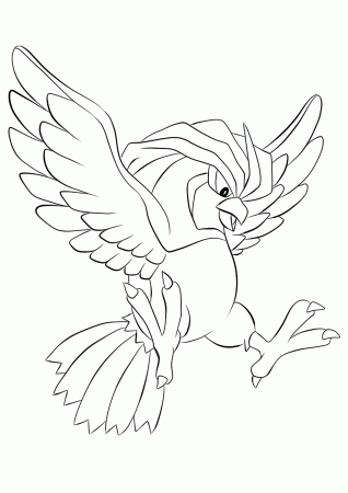 Pidgeotto (No.17) : Pokemon (Generation I) - All Pokemon coloring pages  Kids Coloring Pages