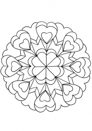 Coloring Pages | Simple Geometry Coloring Page