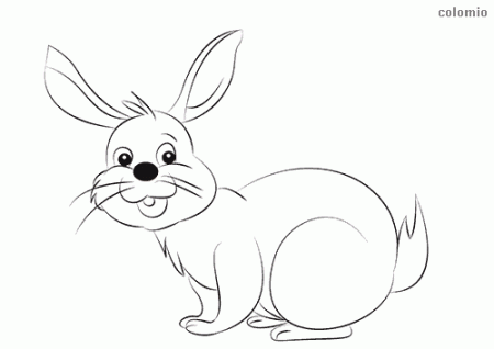 Rabbits coloring pages » Free & Printable » Rabbit coloring sheets