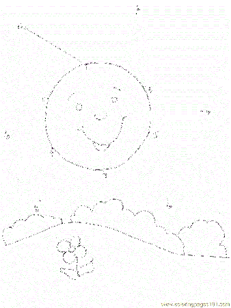 Sunshine Coloring Page for Kids - Free Dot To Dot Printable Coloring Pages  Online for Kids - ColoringPages101.com | Coloring Pages for Kids