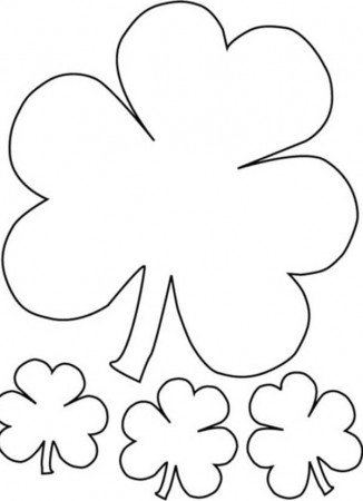 The Irish Called Three-Leaf Clover as Shamrock Coloring Page ...