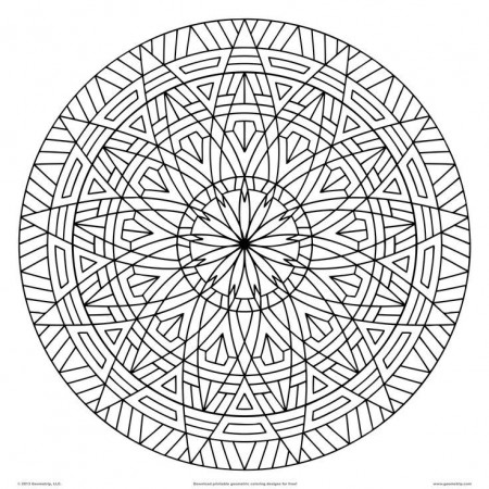 Coloring Pages Hard Patterns - Coloring Page