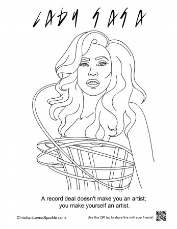 Coloring pages Lady Gaga | Color Printing|Sonic coloring pages ...