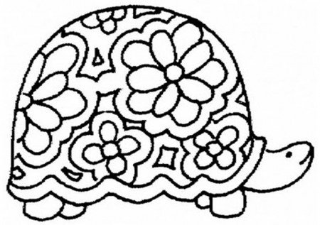 Baby Turtle - Coloring Pages for Kids and for Adults
